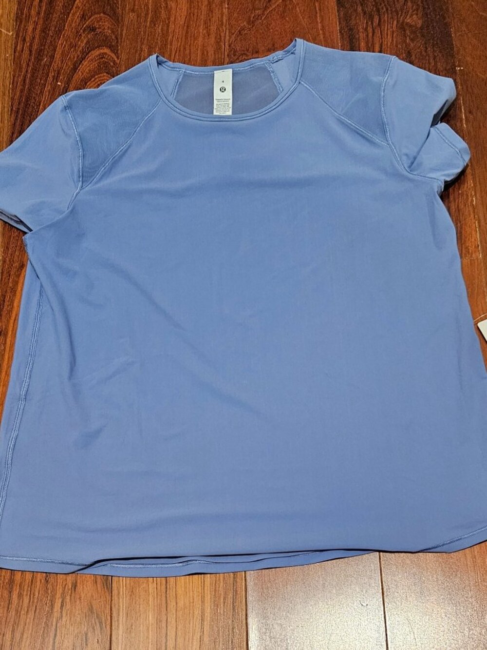 Lululemon Sculpt Short Sleeve Top Prep Blue Size 6 NWT